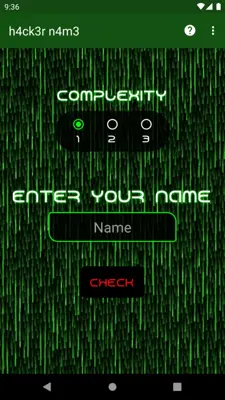 Hacker Name android App screenshot 0