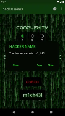 Hacker Name android App screenshot 1